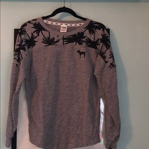 VS PINK XS Long sleeve palms Crewneck